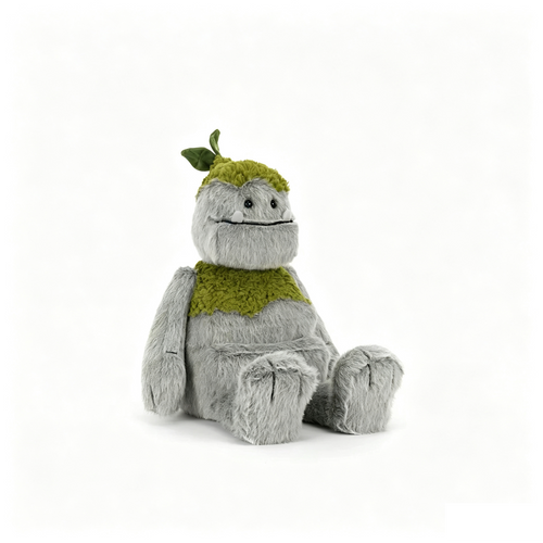 Cute Moss Forest Creature Plush Toy, Soft Fluffy Leaf‑Head Stuffed Monster Doll, Cuddly Collectible Gift for Kids & Plush Lovers