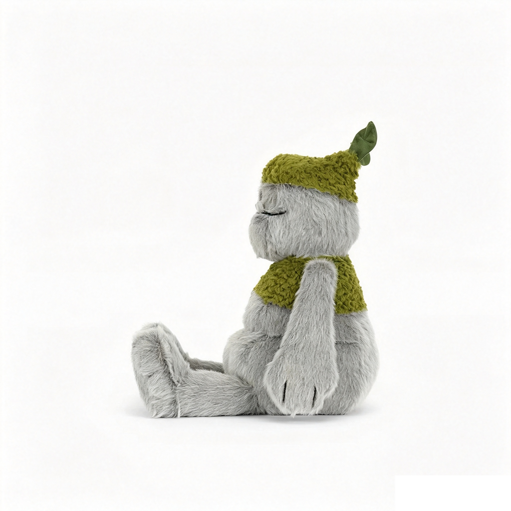 Cute Moss Forest Creature Plush Toy, Soft Fluffy Leaf‑Head Stuffed Monster Doll, Cuddly Collectible Gift for Kids & Plush Lovers