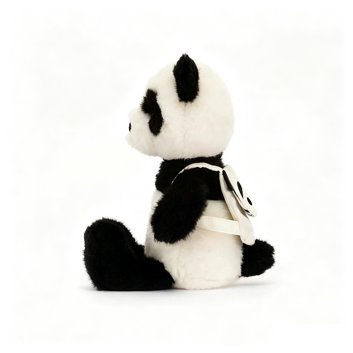 Cute Panda Plush Toy with Mini Backpack, Soft Fluffy Stuffed Panda Doll, Lovely Collectible Gift for Kids