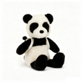 Cute Panda Plush Toy with Mini Backpack, Soft Fluffy Stuffed Panda Doll, Lovely Collectible Gift for Kids