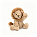 Cute Lion Plush Toy, Soft Fluffy Stuffed Lion Doll, Adorable Sitting Animal Plush Gift for Kids Size 31cm