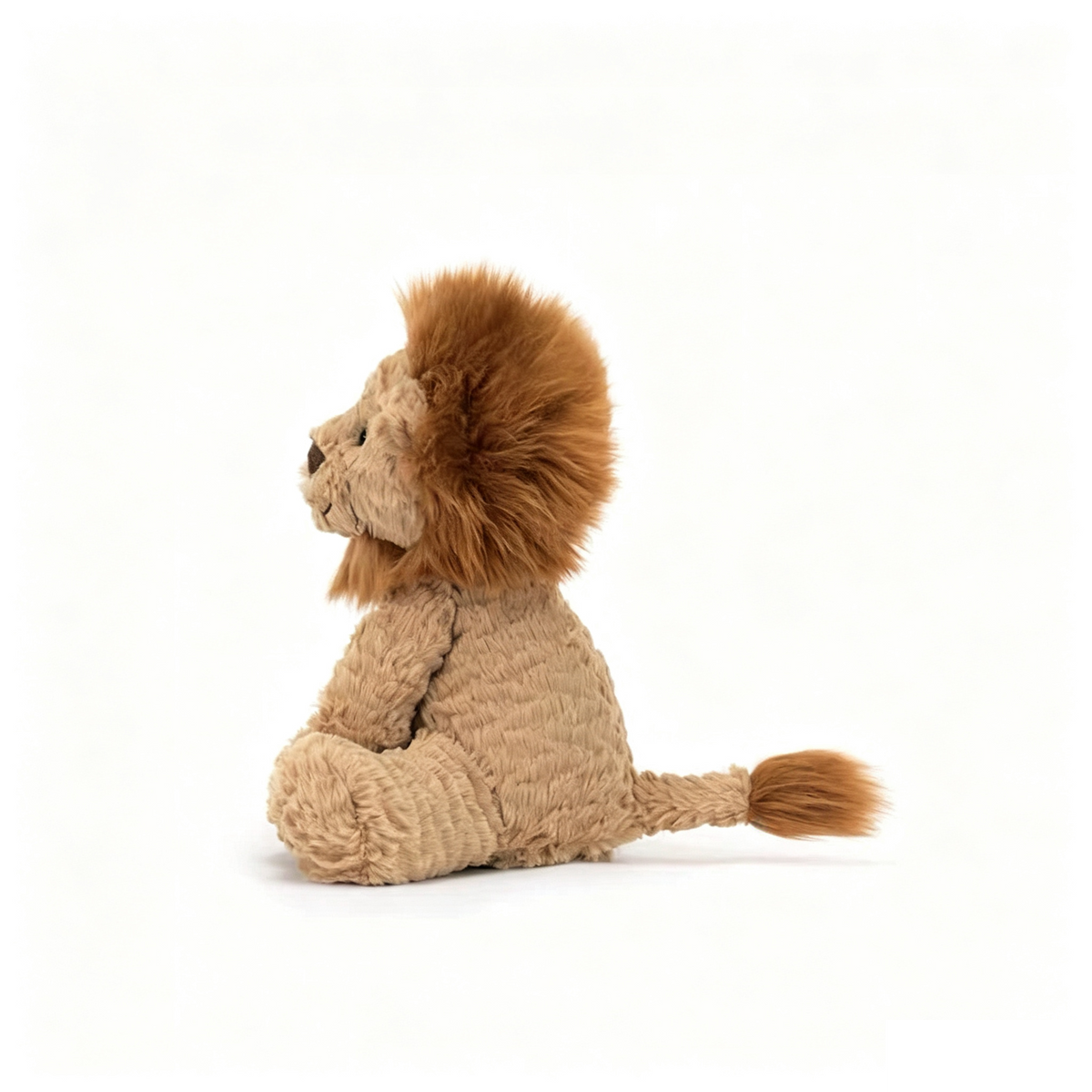 Cute Lion Plush Toy, Soft Fluffy Stuffed Lion Doll, Adorable Sitting Animal Plush Gift for Kids Size 31cm