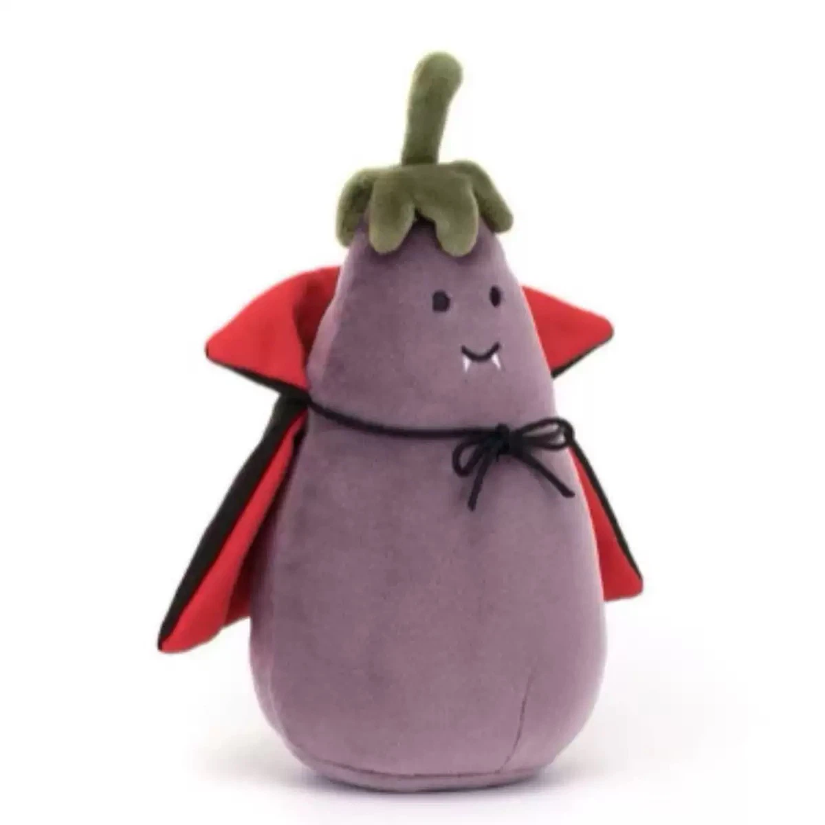Jellycat Vivacious Aubergine Vampire Soft Plush Stuffed Aubergine Toy 16cm （Retired）