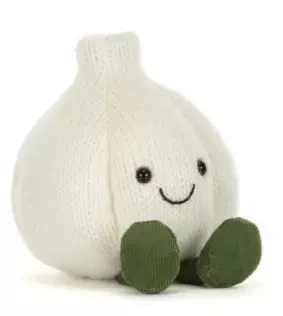 Jellycat Amuseables Garlic Soft Plush Stuffed Garlic Toy 12cm Halloween New Arrival`