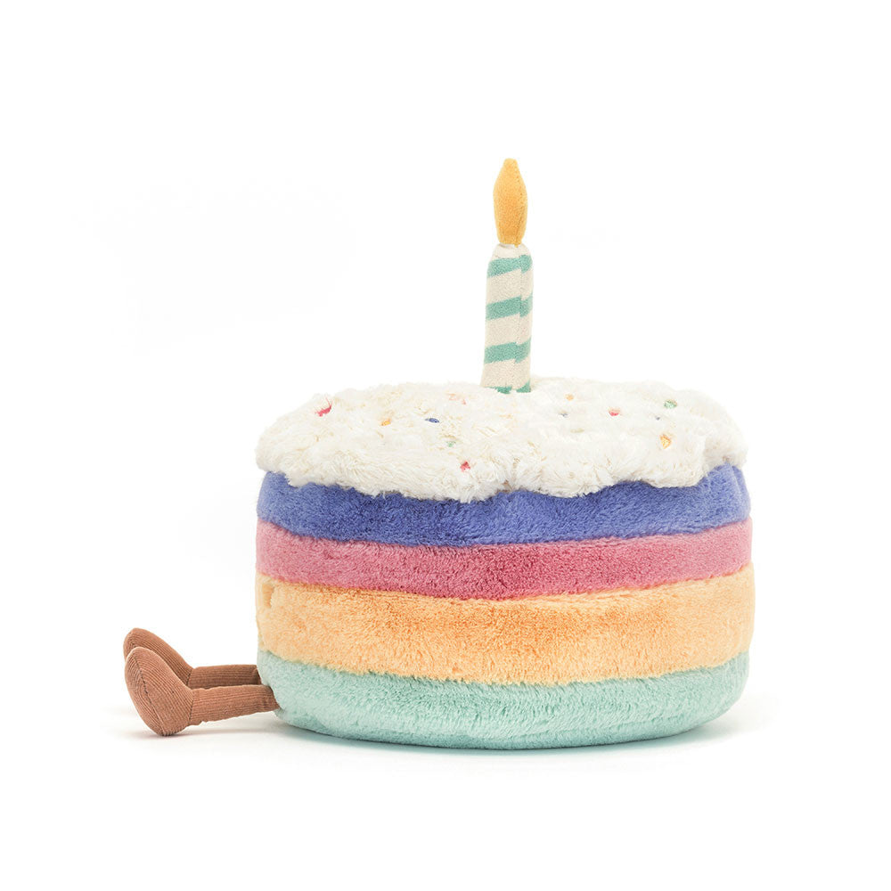 Jellycat Amuseables Rainbow Birthday Cake 15cm