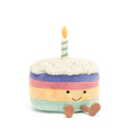 Jellycat Amuseables Rainbow Birthday Cake 15cm