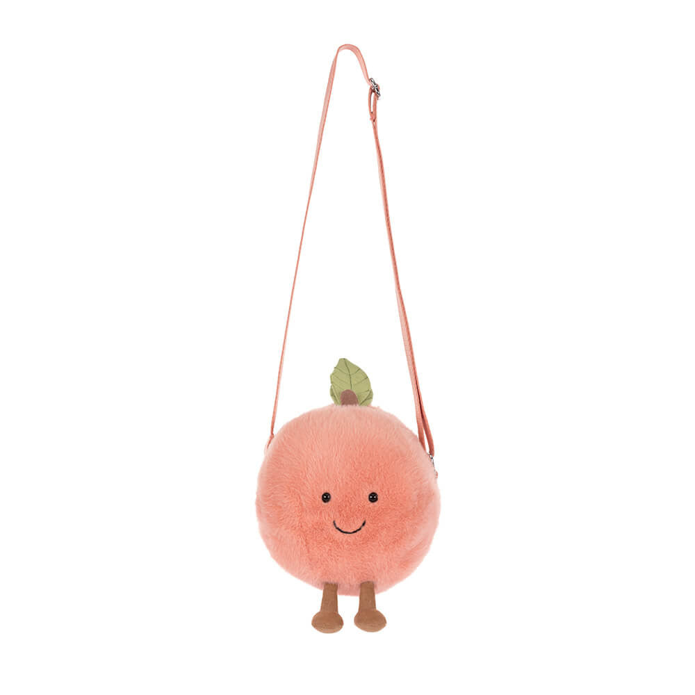 Amuseables Peach Shoulder Bag by Jellycat