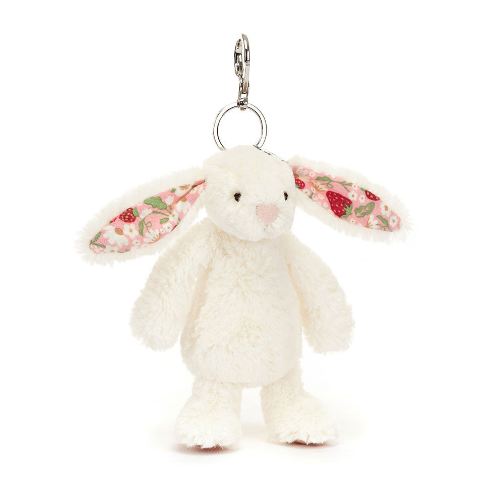 Jellycat - Blossom Cream Bunny “Berry” Bag Charm