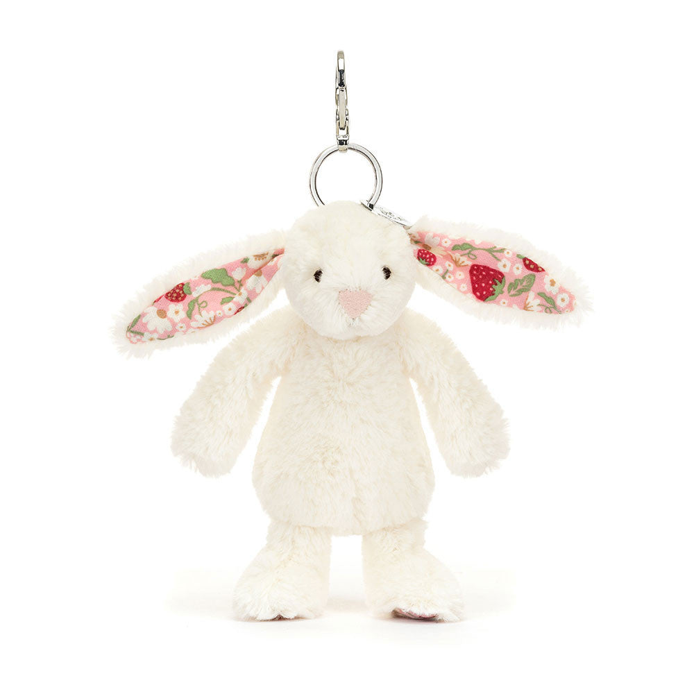 Jellycat - Blossom Cream Bunny “Berry” Bag Charm