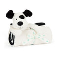 Jellycat Blankie Bashful Black & Cream Puppy 56cm