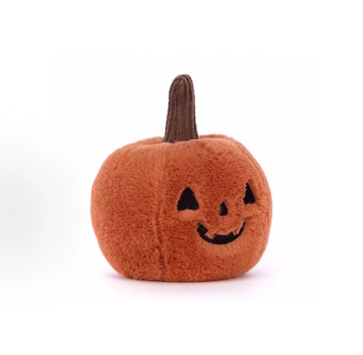 Cute Jack-O'-Lantern Pumpkin Plush Toy, Soft Halloween Pumpkin Stuffed Animal, Spooky-Cute Decor Gift