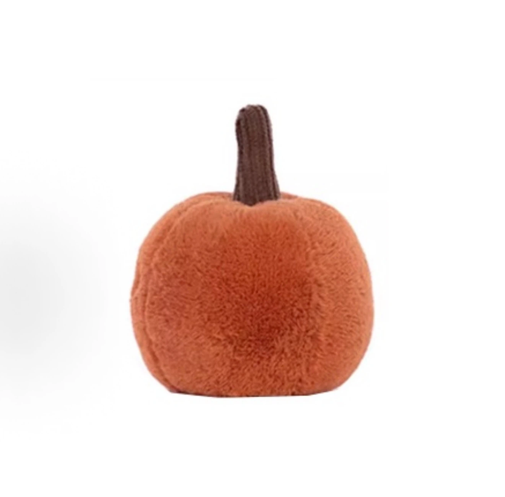 Cute Jack-O'-Lantern Pumpkin Plush Toy, Soft Halloween Pumpkin Stuffed Animal, Spooky-Cute Decor Gift