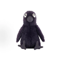 Cute Dark Purple Crow Plush Toy, Fluffy Raven Stuffed Animal, Halloween Decor Soft Plush Gift