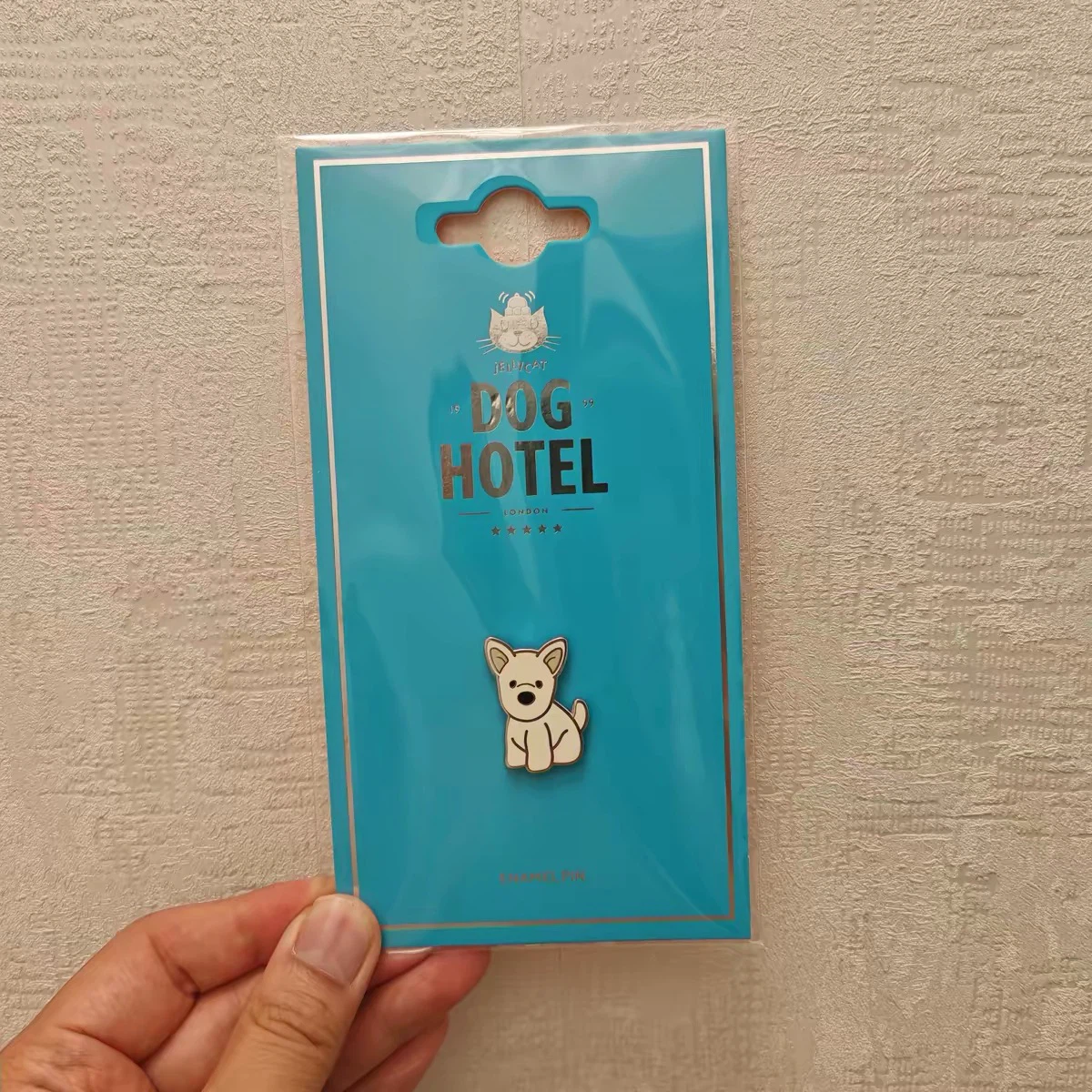 Jellycat Dog Hotel Puppy Enamel Pin Badge