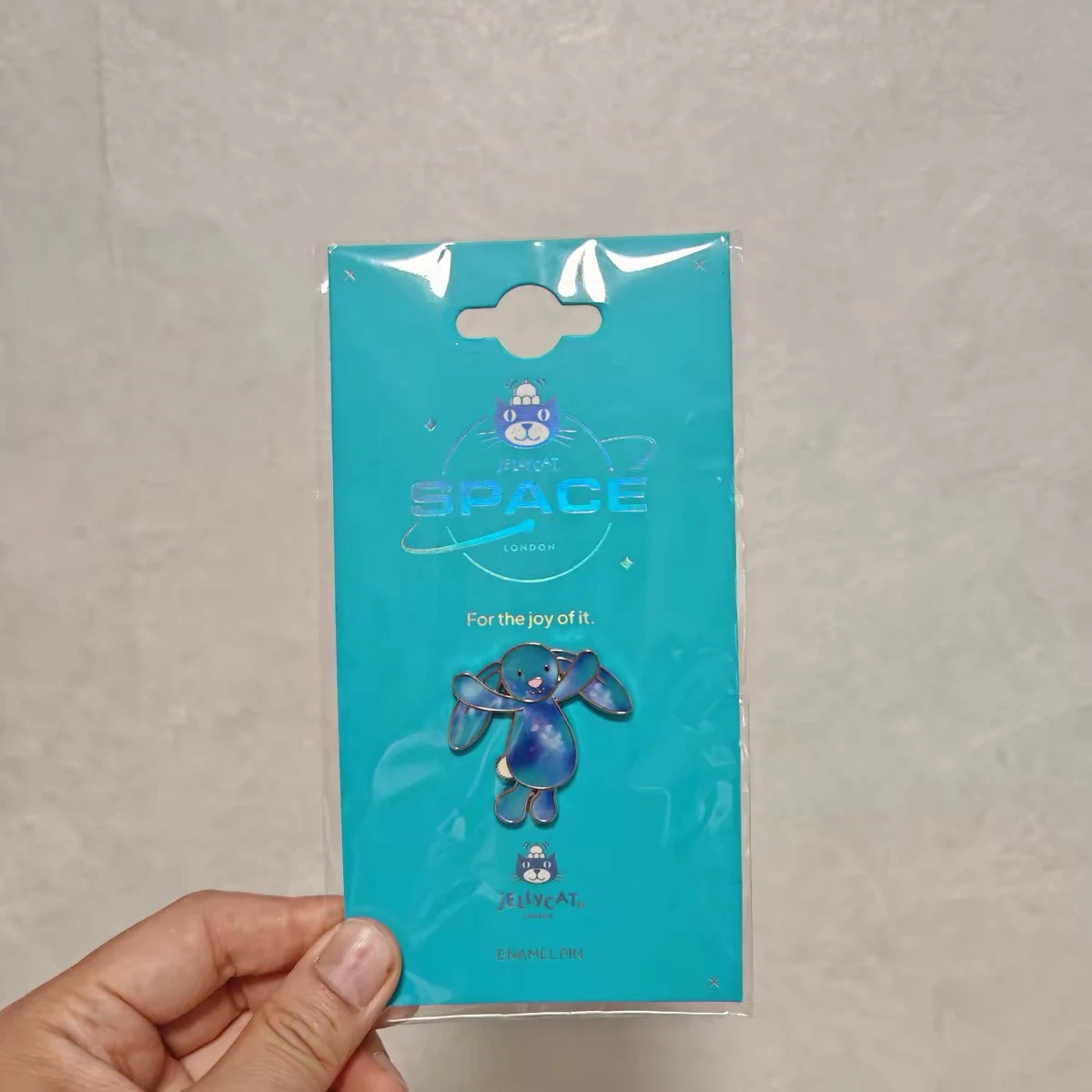 Jellycat Space Galaxy Bunny Enamel Pin Badge