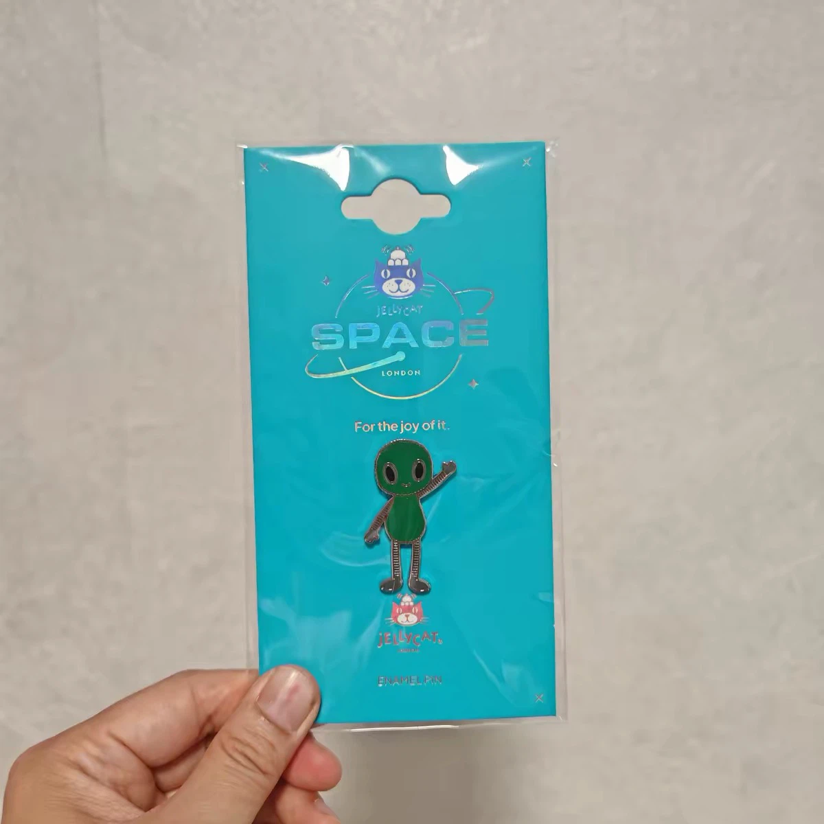 Jellycat Space Alien Enamel Pin Collectible