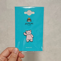 Jellycat Pink Bashful Bear Enamel Pin