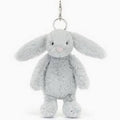 Jellycat Bashful Bunny Bag Charm Silver