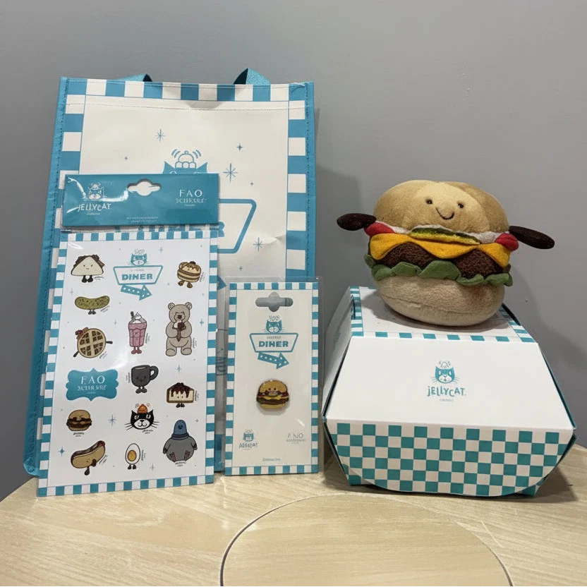 Jellycat Diner Full Set - Amuseables Burger